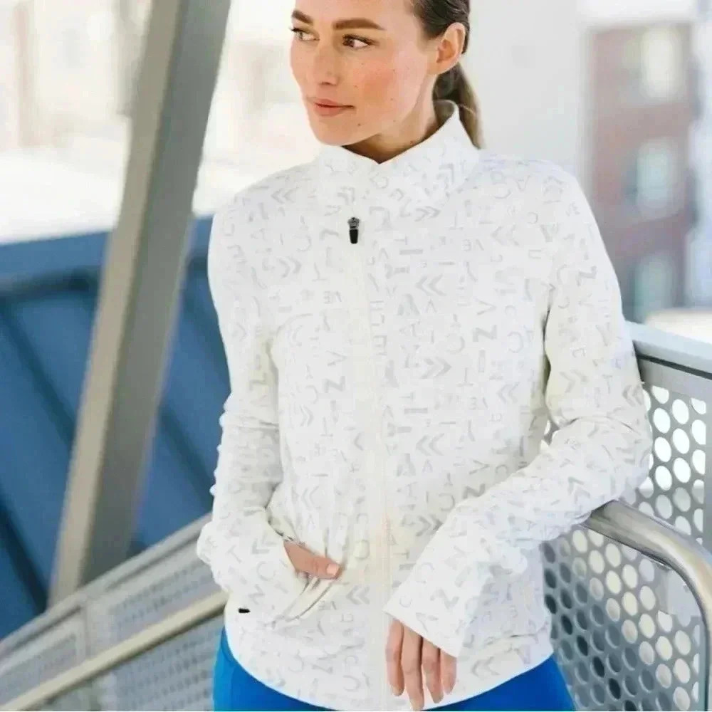 ZYIA Form Zipper Jacket Women’s Plus‎ Sz 3XL Mock Neck Long Sleeve Athleisure